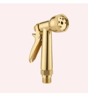 Premium Handheld Brass Jet Spray for Bathroom and Kitchen, High Pressure Water Jet Sprayer with Ergonomic Handle, Corrosion-Resistant Brass Bidet and Cleaning Spray